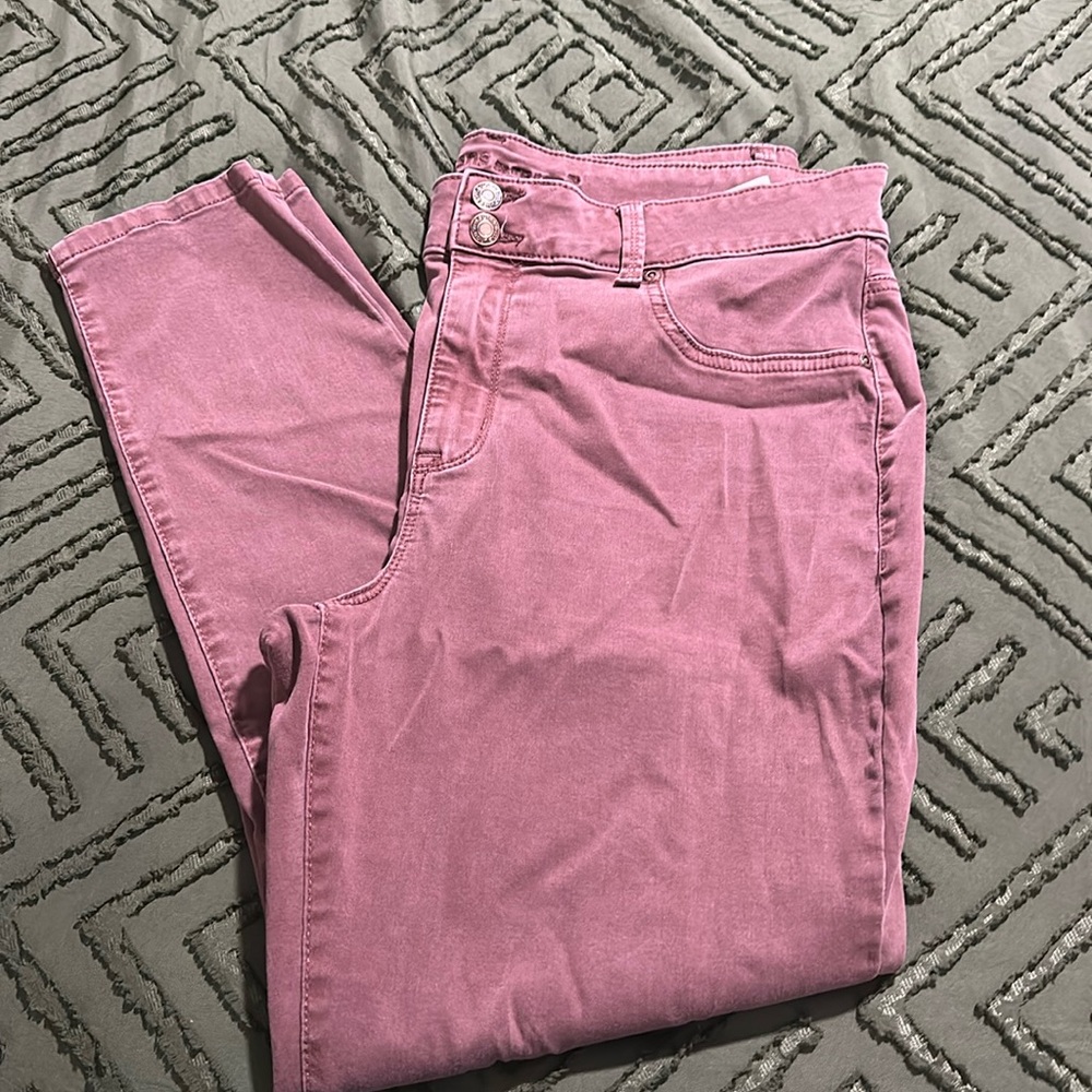 Dusty rose jeggings